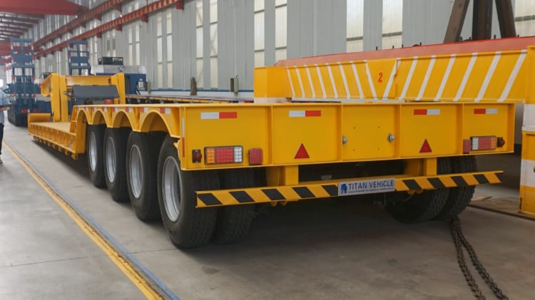 4 Axle 100 Ton Lowboy Gooseneck Trailer for Sale | Detachable Gooseneck Trailer in Trinidad and Tobago