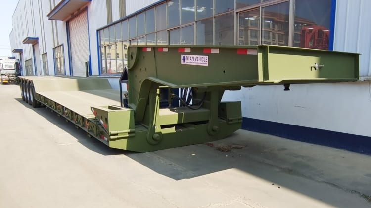 Detachable Gooseneck Lowboy Trailer  | 100 Ton Custom Lowboy Trailers Manufacturers for Sale in Trinidad and Tobago